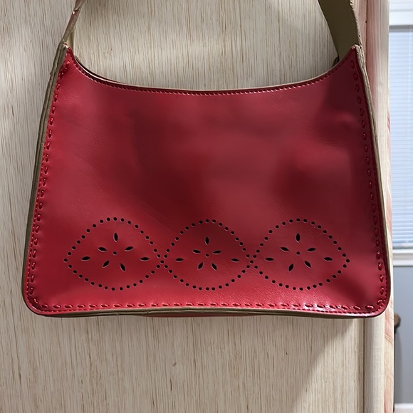 Mondani Red & Tan Clutch/mini bag - Picture 2 of 6